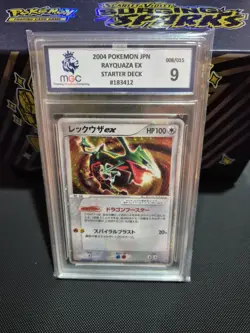 Rayquaza EX Pokemon 2004 Holo Starter Deck MGG 9 - Japanese 008/015 psa - Image 3