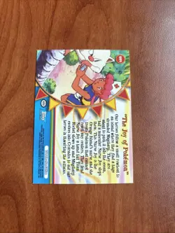 The Joy of Pokemon OR9 - Silver Foil - Pokemon Topps Series 3 Near Mint - Image 6