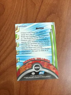 2000 Topps Pokemon TV Animation Edition Series 3 Heroes & Villains Butch Foil - Image 6