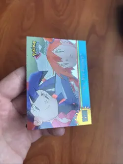 2000 Topps Pokemon TV Animation Edition Series 3 OR8 Silver Foil Bye Bye Psyduck - Image 3