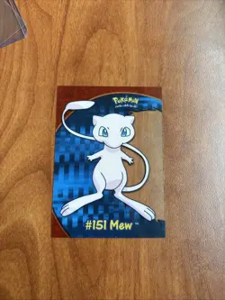 Mew PC7 Topps Pokémon TV Animated Edition Clear - Image 1