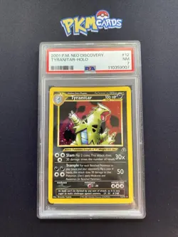 Pokemon TCG Tyranitar Neo Discovery 12/75 Holo Rare PSA 7 NM. - Image 4