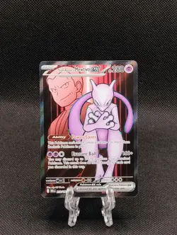 Team Rockets MewTwo ex 213/182 Full Art Destined Rivals Pokémon TCG English - Image 4