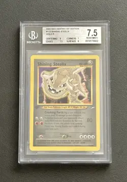 Pokemon Shining Steelix 112/105 Neo Destiny 1st Edition BGS 7.5 Eng First Ed - Image 1