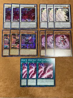 🔥 YUGIOH Rose Deck Core MP22-EN060 Prismatic Secret *ALL 15 CARDS* Ruddy Rose - Image 1