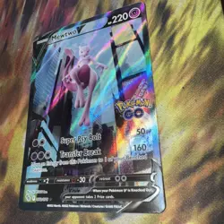 PokÃ©mon Go Mewtwo v Alternate Full Art Card 072/078 Pokemon TCG NM+  - Image 7
