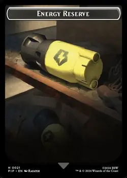 Energy Reserve | Treasure Double Sided Token [Universes Beyond: Fallout] MTG - Image 1