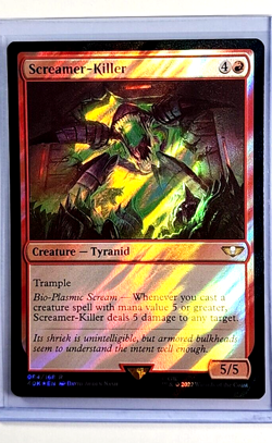 2022 MTG Magic the Gathering Warhammer 40000 40k Surge Foil #84 Screamer Killer - Image 4