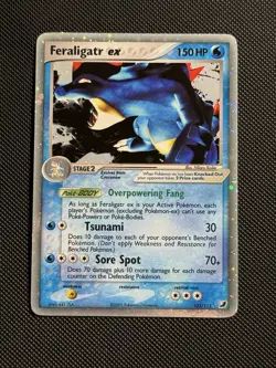 PokÃ©mon Card TCG Feraligatr EX Holofoil Card Unseen Forces 103/115 2005 Vintage - Image 1