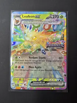 Pokemon TCG Prismatic Evolutions Leafeon EX Card 006/131 - Image 1