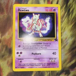 PokÃ©mon TCG Mewtwo 3 Black Star Promo Card WOTC Original NM  - Image 1