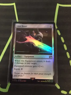 MTG Magic The Gathering Lion Heart Foil FIN Artifact Final Fantasy Commander - Image 2