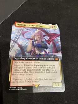 Lightning Army of One Extended Art #498 MTG Final Fantasy Magic Card NM - Image 1