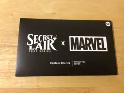 Secret Lair  Marvel's  Rainbow FOIL Edition MTG   SHIPS NOW Sealed Captain Ameri - Image 1