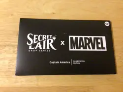 Secret Lair  Marvel's  Rainbow FOIL Edition MTG   SHIPS NOW Sealed Captain Ameri - Image 3