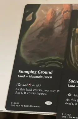 Mtg Edge of eternities stomping ground  Borderless showcase  - Image 1