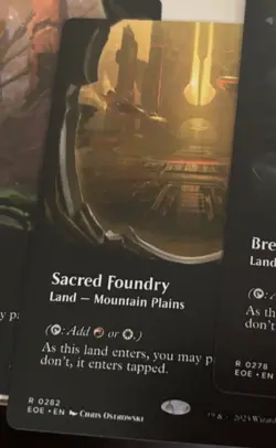 Mtg Edge of eternities sacred foundry  Borderless showcase  - Image 1
