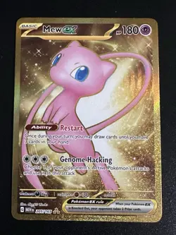Mew ex 205/165 Pokemon Scarlet & Violet English 151 Gold Hyper Rare TCG Holo NM - Image 1