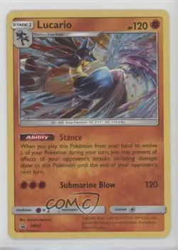 Lucario (Holo) Pokemon Sun & Moon Black Star Promo #SM54 3d8 - Image 1