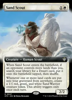 1x Sand Scout - Extended Art - Commander: Outlaws Of Thunder Junction - Near Min - Image 2