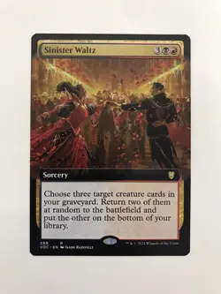 Sinister Waltz Extended Borderless MTG Magic the Gathering Card NM Near Mint VOC - Image 2