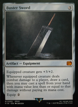 MTG Buster Sword - UNIVERSES BEYOND: FINAL FANTASY - *NM/M* - Mythic Artifact - Image 3