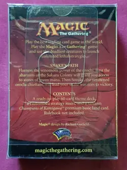 Magic The Gathering CHAMPIONS OF KAMIGAWA SNAKE'S PATH New Sealed Theme Deck MTG - Image 2
