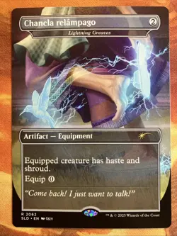MTG Borderless Chancla relámpago - Lightning Greaves SLD: Nuestra Magia!! - Image 1