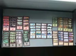 MTG 76 Odyssey Basic Land Card Lot. Near Full Playsets.  4 Card Missing As Shown - Image 1
