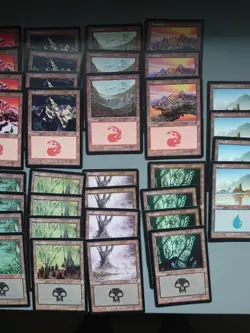 MTG 76 Odyssey Basic Land Card Lot. Near Full Playsets.  4 Card Missing As Shown - Image 14