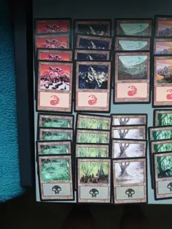 MTG 76 Odyssey Basic Land Card Lot. Near Full Playsets.  4 Card Missing As Shown - Image 2
