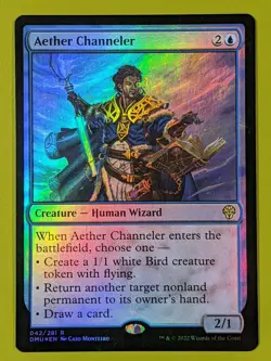 FOIL Aether Channeler x1 Dominaria United 1x MTG Magic the Gathering - Image 1