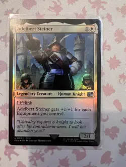 MTG Final Fantasy Foil Uncommon #0003 Adelbert Steiner - Image 1