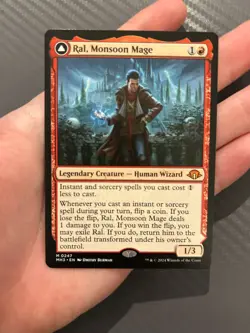 1x RAL, MONSOON MAGE - Modern Horizons -  MTG -  Magic the Gathering - Image 1