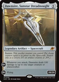 NM Foil Dawnsire, Sunstar Dreadnought, MTG, Edge of Eternities, Magic, 238 - Image 1