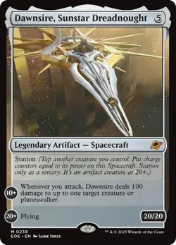 NM Foil Dawnsire, Sunstar Dreadnought, MTG, Edge of Eternities, Magic, 238 - Image 2