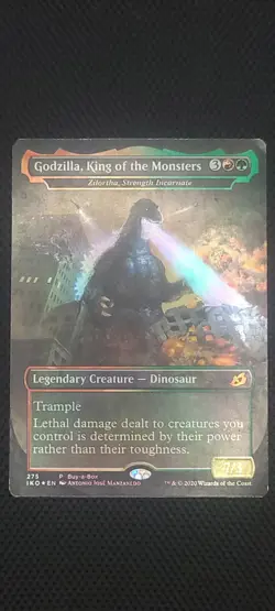 MTG Godzilla, King of the Monsters/Zilortha, Strength Incarnate Promo NM/Foil - Image 2