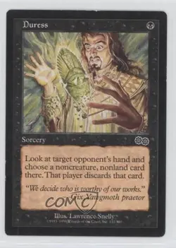 Duress Magic: Urza's Saga #132 1998 0e3 - Image 1