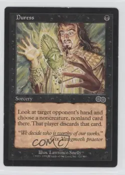 Duress Magic: Urza's Saga #132 1998 0e3 - Image 4