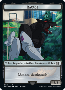 1x Ravage Token Light Play MTG Magic - Kid Icarus - - Image 2