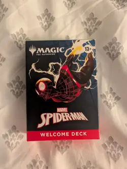 SDCC 2025 Magic the Gathering Marvel Spiderman Welcome Deck Miles Morales GREEN - Image 1