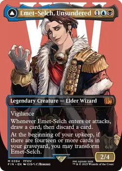 Emet-Selch, Unsundered Showcase Final Fantasy MTG NM - Image 1