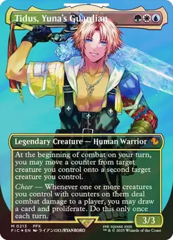 Tidus, Yuna's Guardian Surge Foil Showcase Final Fantasy MTG NM - Image 2
