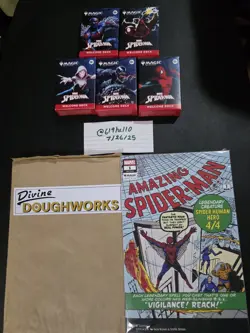 SDCC 2025 Exclusive MAGIC THE GATHERING SPIDER-MAN - 5 DECKS And COMIC Bundle - Image 1