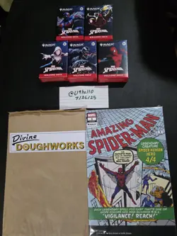 SDCC 2025 Exclusive MAGIC THE GATHERING SPIDER-MAN - 5 DECKS And COMIC Bundle - Image 6