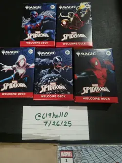 SDCC 2025 Exclusive MAGIC THE GATHERING SPIDER-MAN - 5 DECKS And COMIC Bundle - Image 9