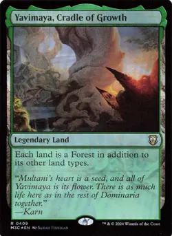 Yavimaya, Cradle of Growth (Ripple Foil) - Commander: Modern Horizons 3 (M3C) - Image 3