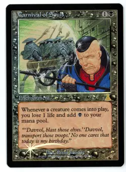 Carnival of Souls -- MTG (SP+/NM Quality FOIL) - Urza's Destiny - See scans!! - Image 1