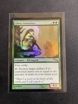 MtG X1 FOIL Glissa Sunseeker Mirrodin Magic The Gathering (Elf) - Image 1