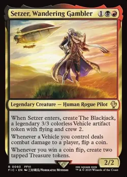 Setzer, Wandering Gambler - Final Fantasy Commander - MTG - Image 1